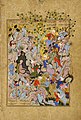 Мирза Али. Царь, ставший учеником мудреца-отшельника. «Хафт Ауранг» (Семь престолов) Джами. 1556—65 годы. Галерея Фрир, Вашингтон