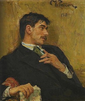 Портрет кисти И. Е. Репина, 1910 год