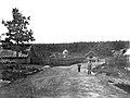 Вид часовни у истока Волги у деревни Волгино. 1903 год.