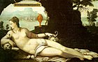 Ж. Кузен Старший. Ева – первая Пандора. 1550. Дерево, масло. Лувр, Париж
