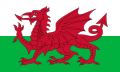 Официальный флаг современного Уэльса (т.н. Северный Уэльс)