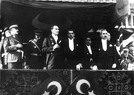 Выступление Мустафы Кемаля Ататюрка по случаю десятой годовщины провозглашения Республики.
