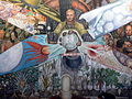 Диего Ривера, «Человек на распутье» (переименовано: «Человек, Контролер Вселенной»), первоначально создано в 1934 году; мексиканское социальное реалистическое движение Мексиканская монументальная живопись