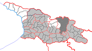 Мцхета-Мтианети на карте