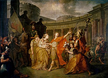 Картина Антона Лосенко «Прощание Гектора с Андромахой», 1773