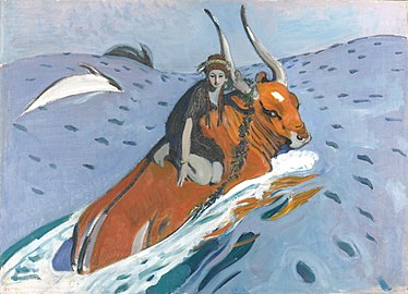 Картина Валентина Серова «Похищение Европы», 1910