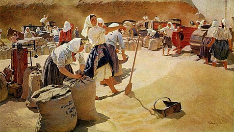 Картина Татьяны Яблонской «Хлеб», 1949