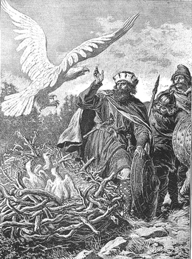 Лех, Чех, Рус и белый орёл, иллюстрация XIX века