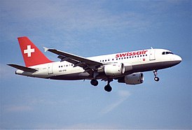 Airbus A319-112 авиакомпании Swissair