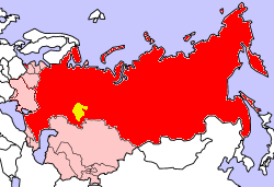 Башкирская Автономная Советская Социалистическая Республика на карте