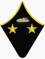 Петличный знак генерал-майора танковых войск РККА с 1940 года по февраль 1943 года.