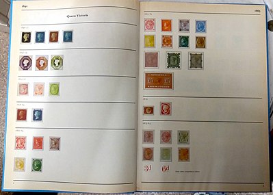 Страницы для марок Великобритании викторианской эпохи