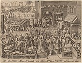 Aллегория Правосудия. 1559. Офорт Ф. Галле по рисунку П. Брейгеля