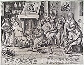 Карнавал. 1567. Офорт П. ван дер Хейдена по рисунку П. Брейгеля
