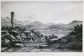 Руины Галиарта в Беотии. Гравюра из книги Эдварда Додвелла 1834 года