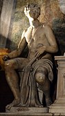 Аполлон (Давид). Скульптура надгробия Якопо Сандзаро в церкви Санта-Мария-дель-Парто-а-Мерджеллина, Неаполь. 1537