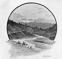 Ущелье реки Хулхулау XIX век.