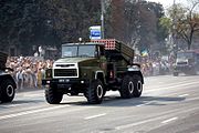 КрАЗ-260 в качестве боевой машины системы 9K51 «Град»