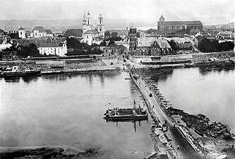 Вид на Ковно (ныне Каунас), 1915 г.