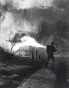 Американский огнемётчик, 1 дмп, Вьетнам, 1951 год.