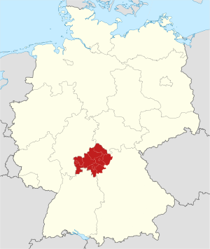 Нижняя Франкония на карте