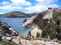 Берег озера Титикака