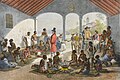 Рынок рабов в Рио-де-Жанейро. Литография Жана-Батиста Дебре. 1830-е гг.