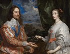 Портрет Карла I и его супруги Генриетты Марии. 1632. Холст, масло. Архиепископский музей Кромержижа. Чехия