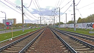 Савёловская железная дорога в районе Лианозово