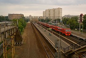 Вид платформы с Автозаводского моста