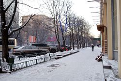 Щербаковская улица зимой