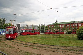 АКСМ-62103 на конечной станции в Казани