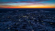 Вид на город зимой