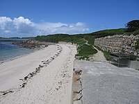 Пляж на острове Треско