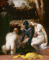 Купание царицы Савской. 1594. Рейксмюсеум, Амстердам