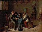 Крестьяне, играющие в карты в таверне. Между 1630 и 1640. Дерево, масло. Старая Пинакотека, Мюнхен