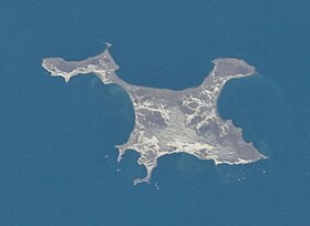 Остров Танфильева. Фотография из космоса