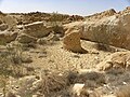 Остатки набатейского водоёма к северу от махтеша Рамона, юг Израиля