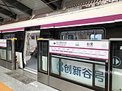 Поезд на станции "Чжаоин" (линия 1)