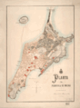 Полуостров Макао и остров Илья-Верде[pt] на карте 1889 года