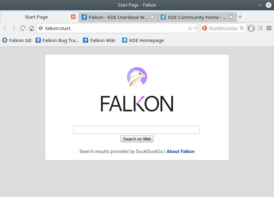 Скриншот программы Falkon