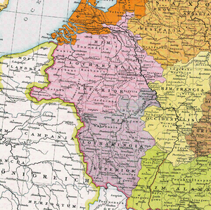 Верхняя и Нижняя Лотарингия в 1000 году