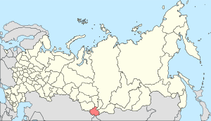 Горно-Алтайская Автономная Советская Социалистическая Республика на карте