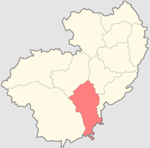 Козельский уезд на карте