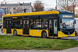 Электробус Е321 в Минске на троллейбусном маршруте 63