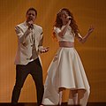 Мёрланн и Дебра Скарлетт в Вене (Евровидение 2015)