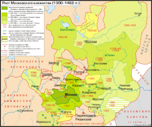 Расширение Московского княжества в 1300—1462 годах