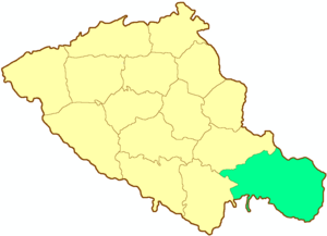 Константиноградский уезд на карте