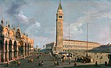 Площадь Святого Марка в Венеции. Ок. 1735 г. Холст, масло. Музей Джона Соуна, Лондон