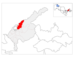 Кибрайский район на карте